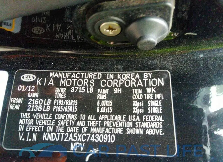 KNDJT2A5XC7430910# 8