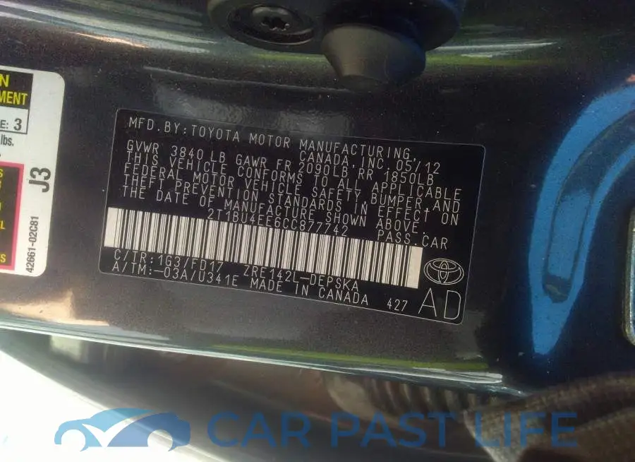 2T1BU4EE6CC877742# 9