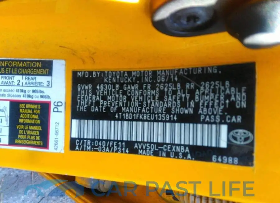 4T1BD1FK8EU135914# 9