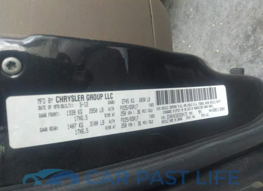 2C4RVACG9CR294175# 9