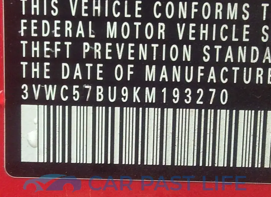 3VWC57BU9KM193270# 9