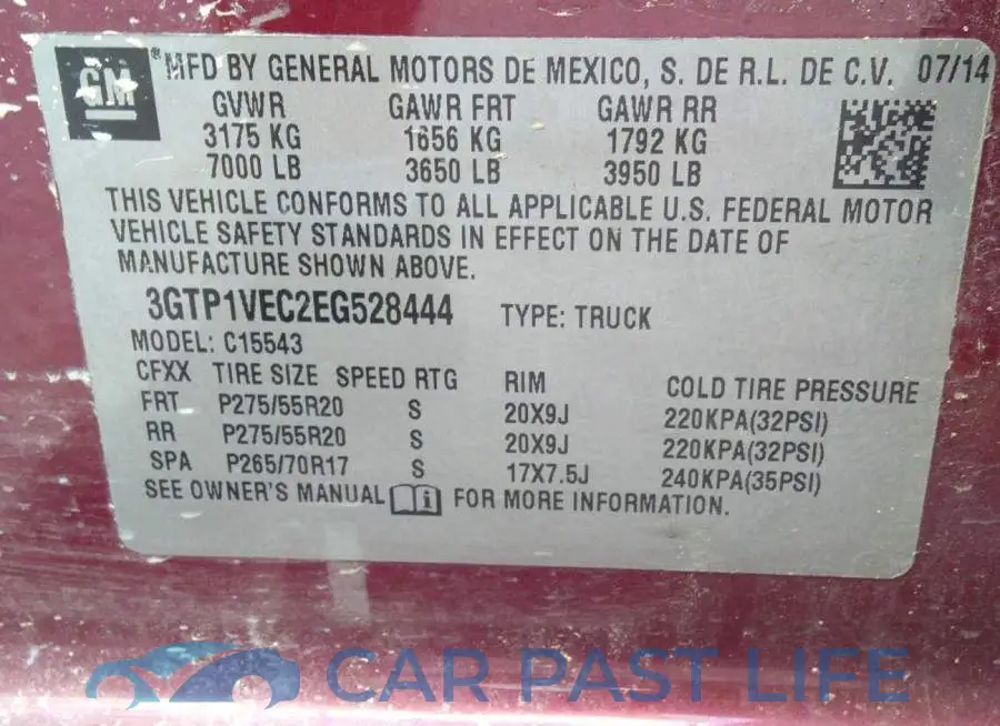 3GTP1VEC2EG528444# 9