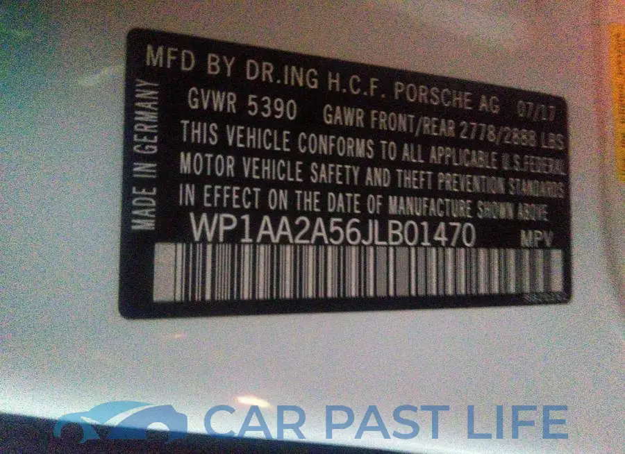 WP1AA2A56JLB01470# 9