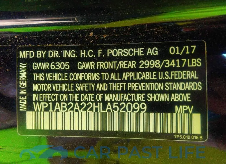 WP1AB2A22HLA52099# 9