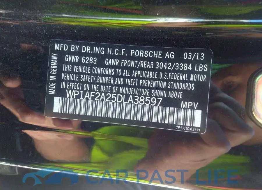 WP1AF2A25DLA38597# 9