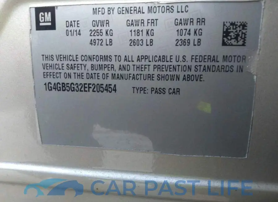 1G4GB5G32EF205454# 9