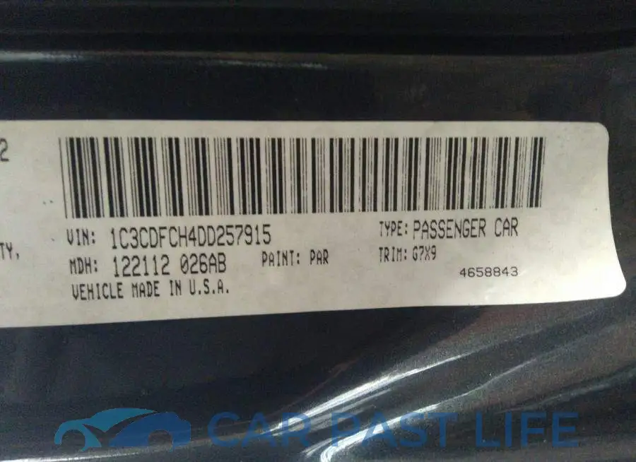 1C3CDFCH4DD257915# 9