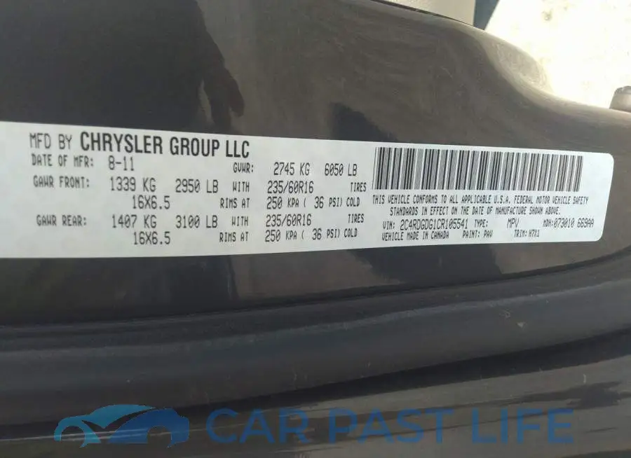 2C4RDGDG1CR105541# 9