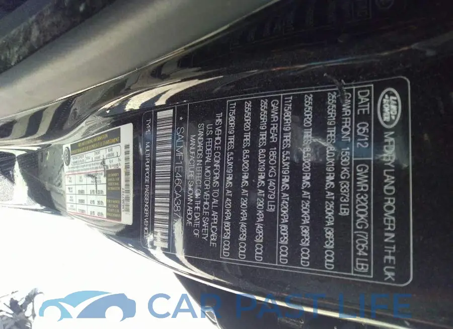 SALMF1E46CA387727# 9