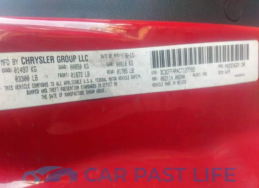 3C3CFFAR4CT127793# 9