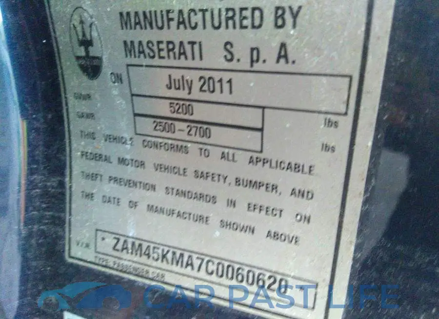 ZAM45KMA7C0060620# 9