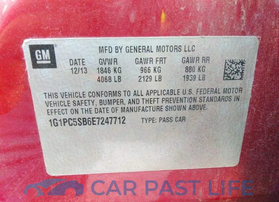 1G1PC5SB6E7247712# 9