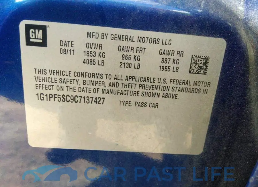 1G1PF5SC9C7137427# 9