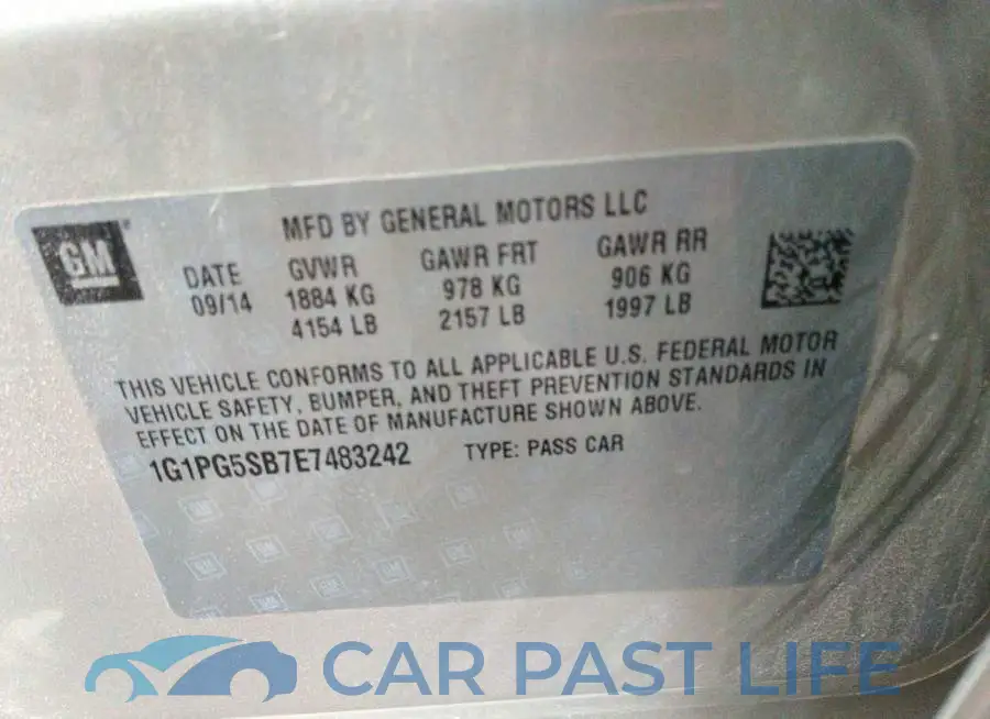 1G1PG5SB7E7483242# 9