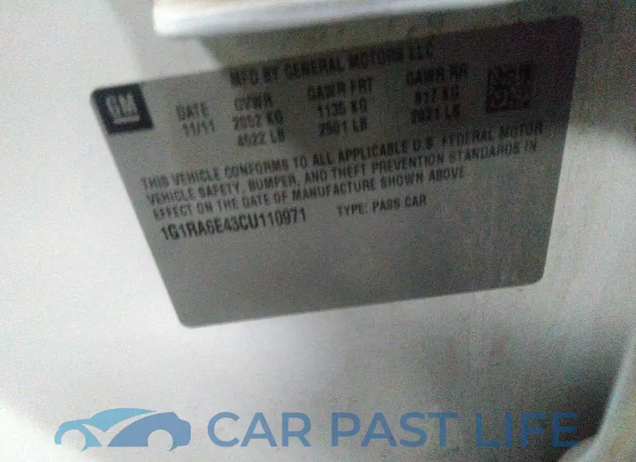 1G1RA6E43CU110971# 9