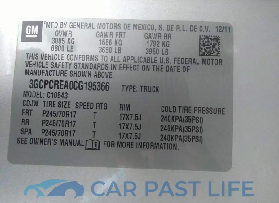 3GCPCREA0CG195366# 9