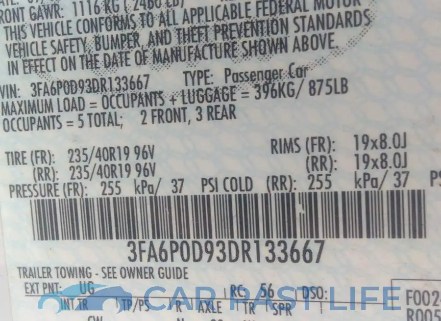 3FA6P0D93DR133667# 9