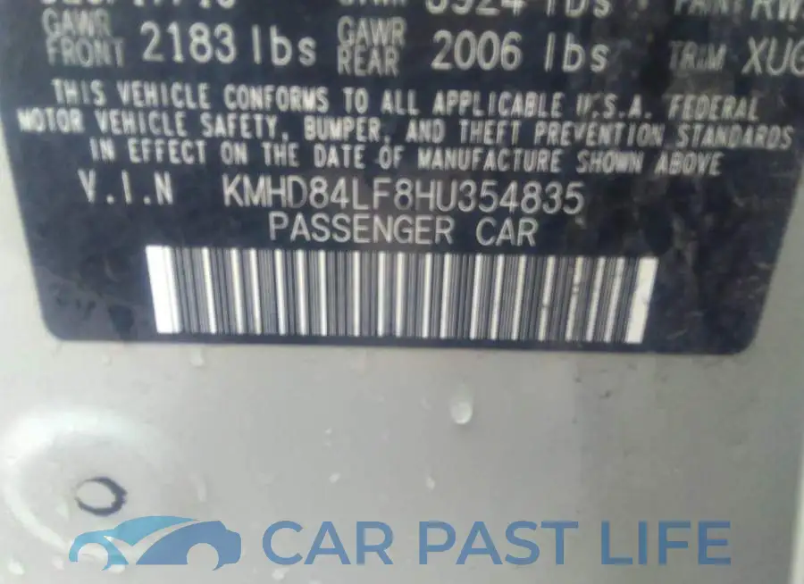 KMHD84LF8HU354835# 9