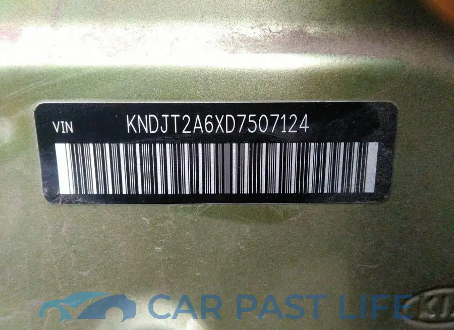 KNDJT2A6XD7507124# 9