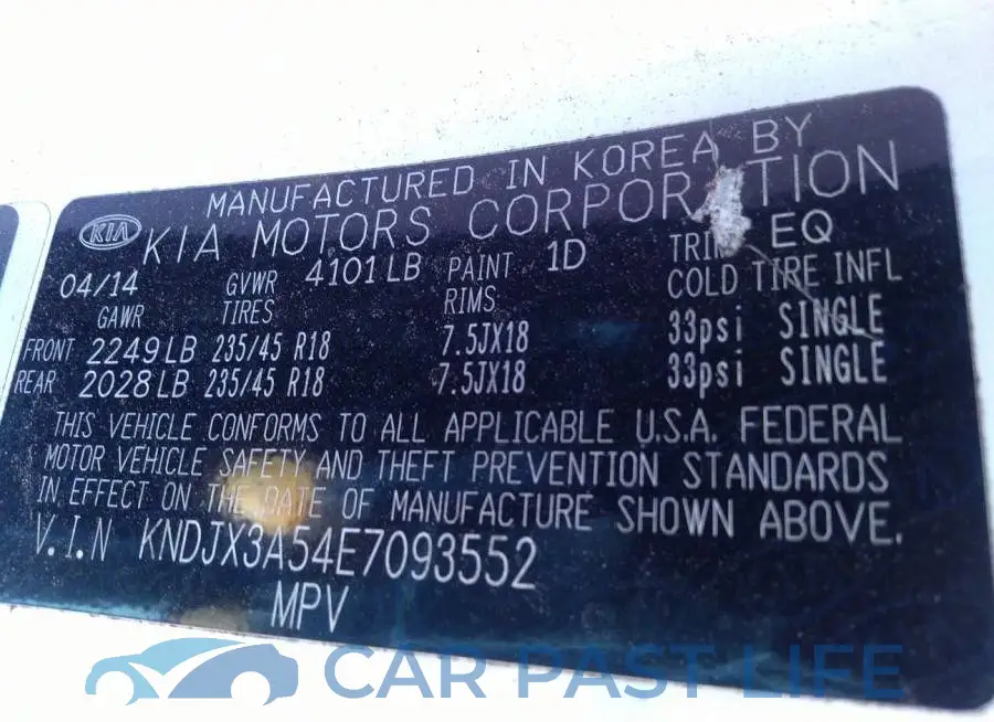 KNDJX3A54E7093552# 9
