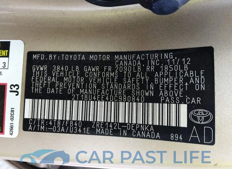 2T1BU4EE4DC980840# 9