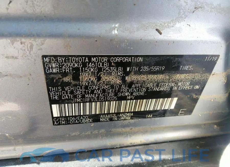 JTMC1RFV3LD519025# 9