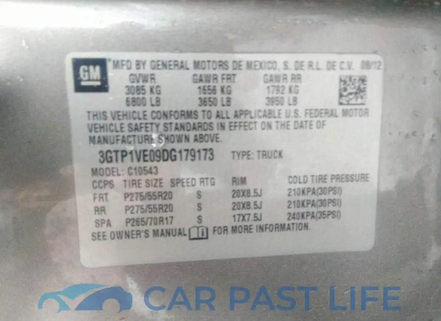 3GTP1VE09DG179173# 9