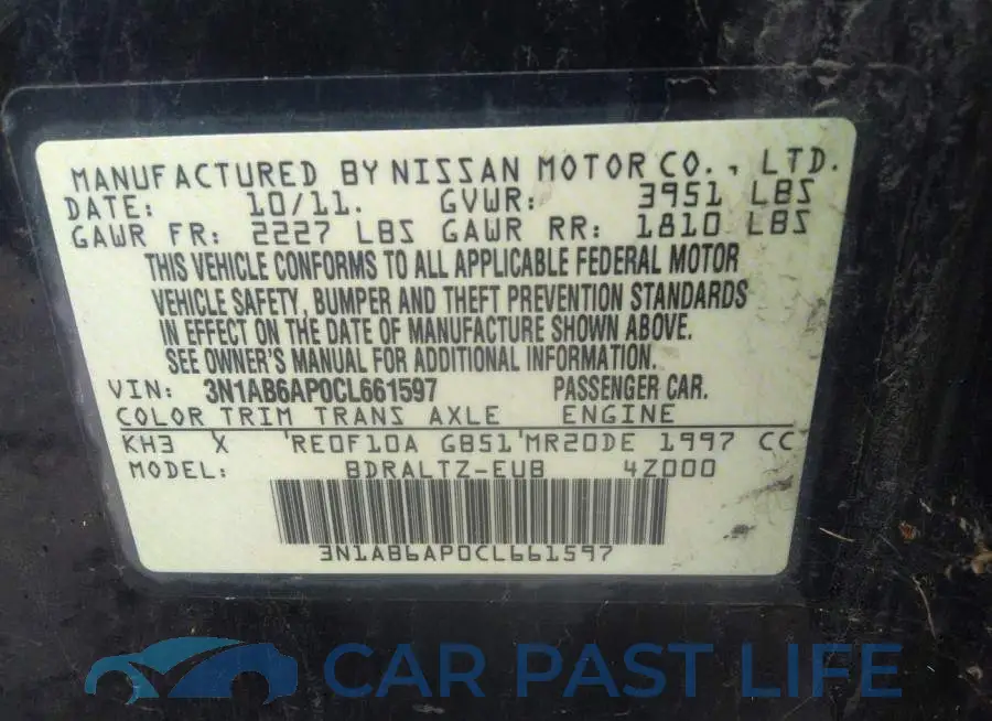 3N1AB6AP0CL661597# 9