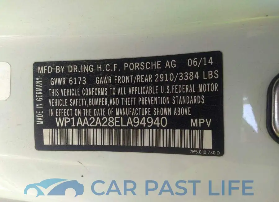 WP1AA2A28ELA94940# 9
