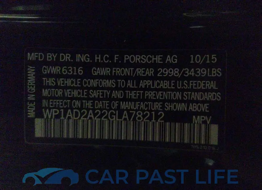WP1AD2A22GLA78212# 9