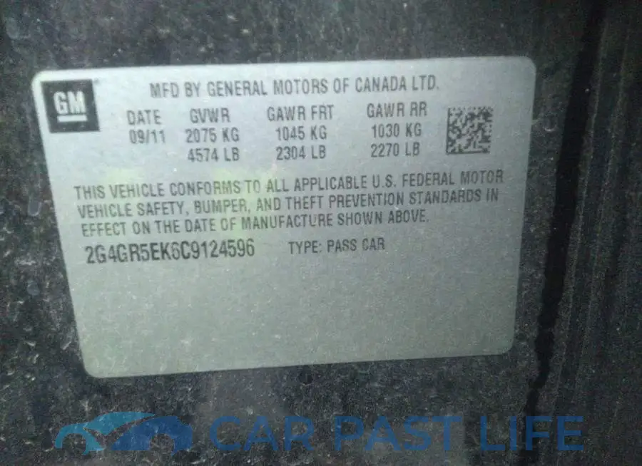 2G4GR5EK6C9124596# 9