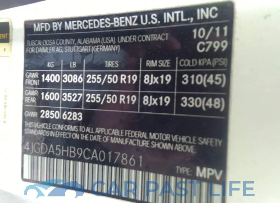 4JGDA5HB9CA017861# 9