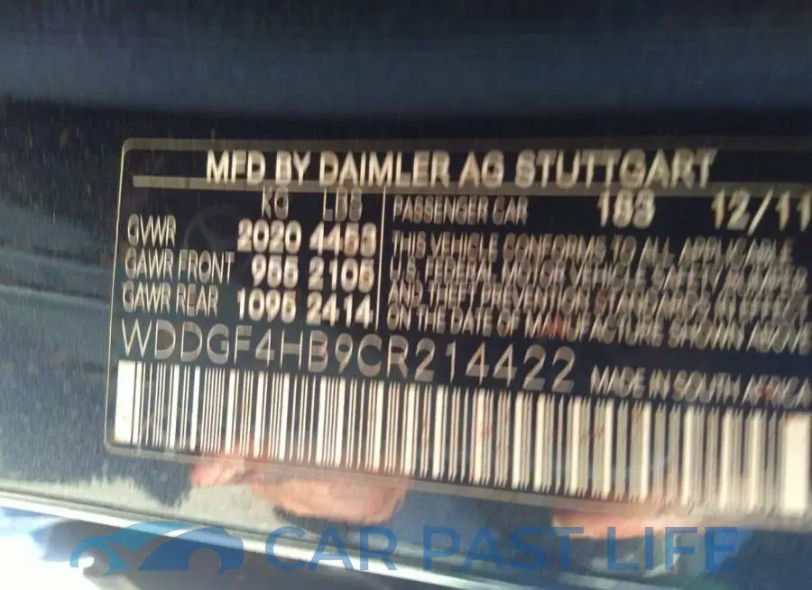 WDDGF4HB9CR214422# 9
