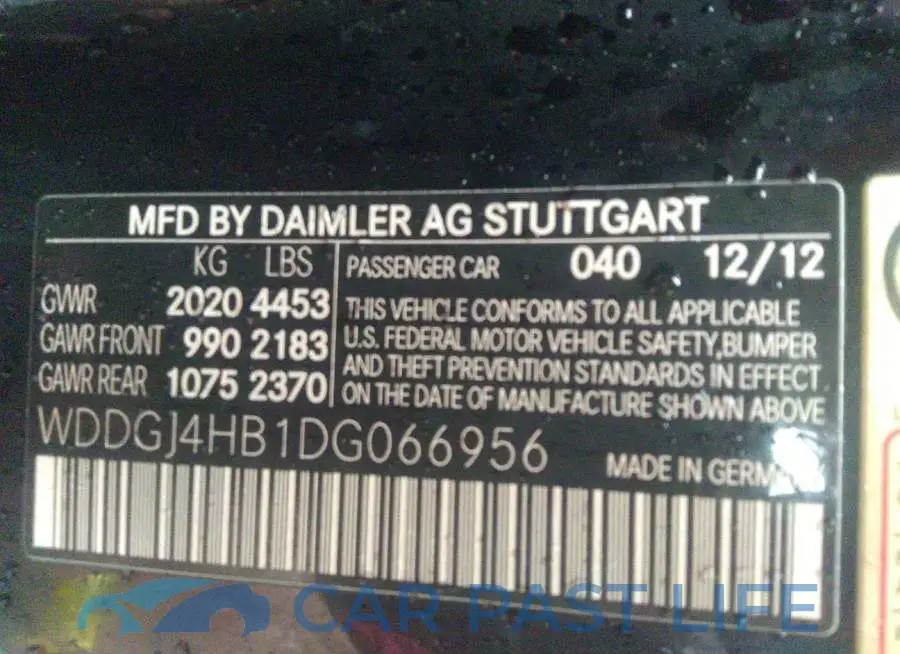 WDDGJ4HB1DG066956# 9