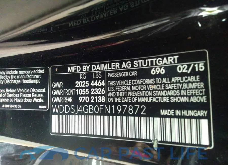 WDDSJ4GB0FN197872# 9