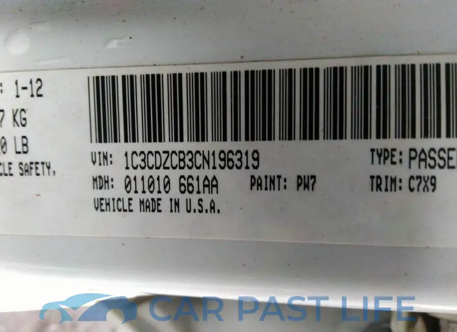 1C3CDZCB3CN196319# 9