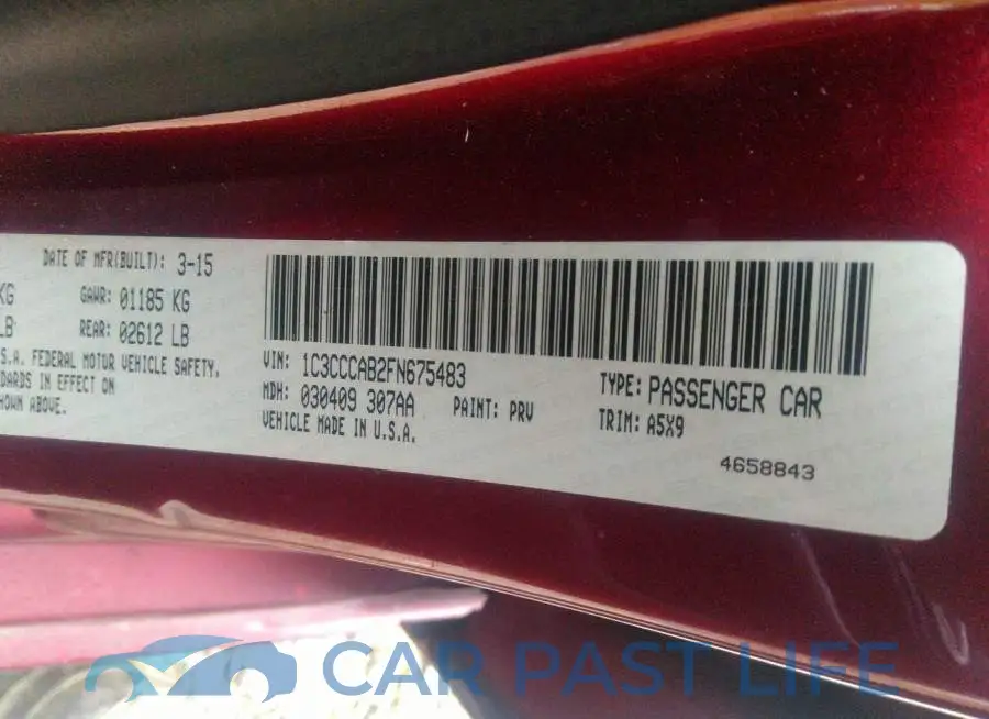 1C3CCCAB2FN675483# 9