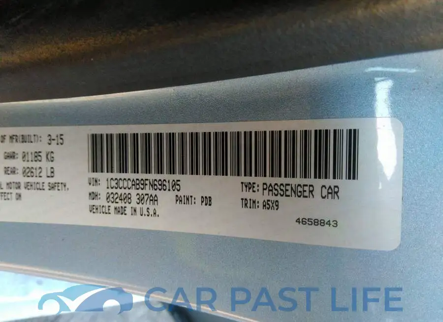 1C3CCCAB9FN696105# 9