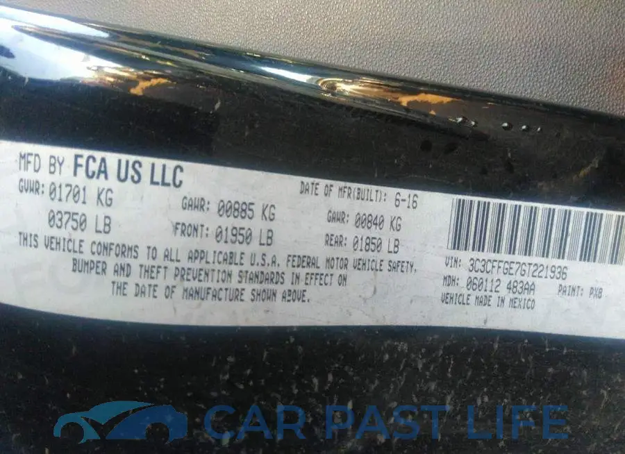 3C3CFFGE7GT221936# 9