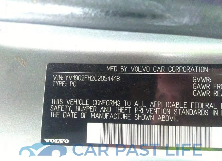 YV1902FH2C2054418# 9