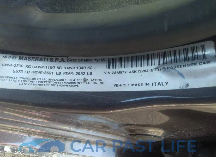 ZAM57YTA5K1328415# 9