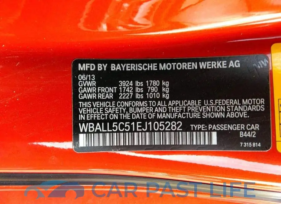 WBALL5C51EJ105282# 9