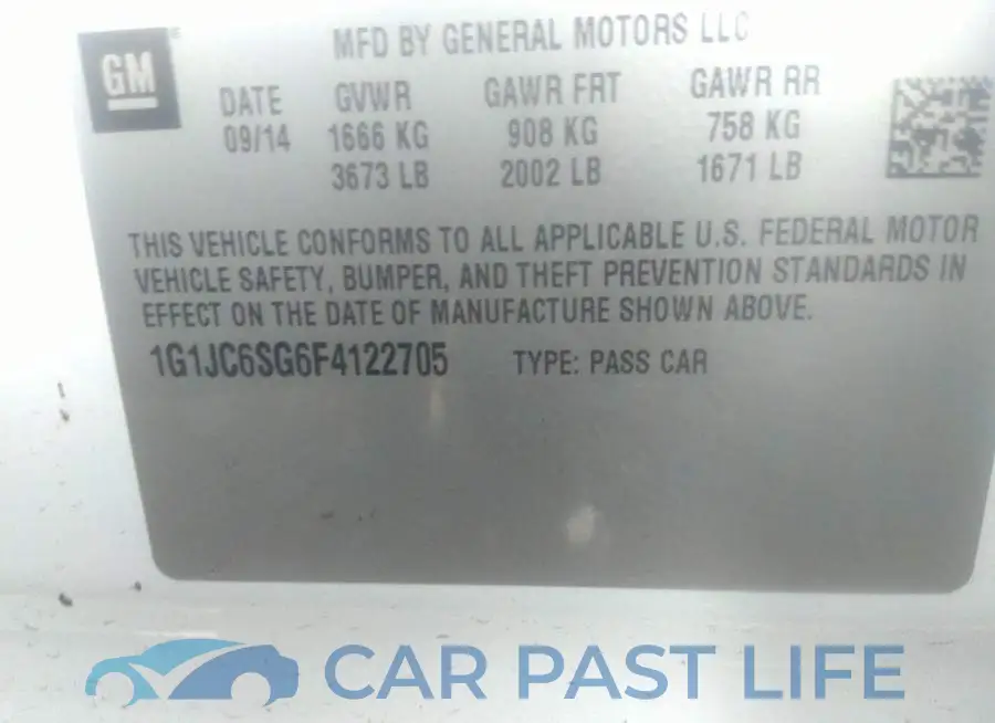 1G1JC6SG6F4122705# 9