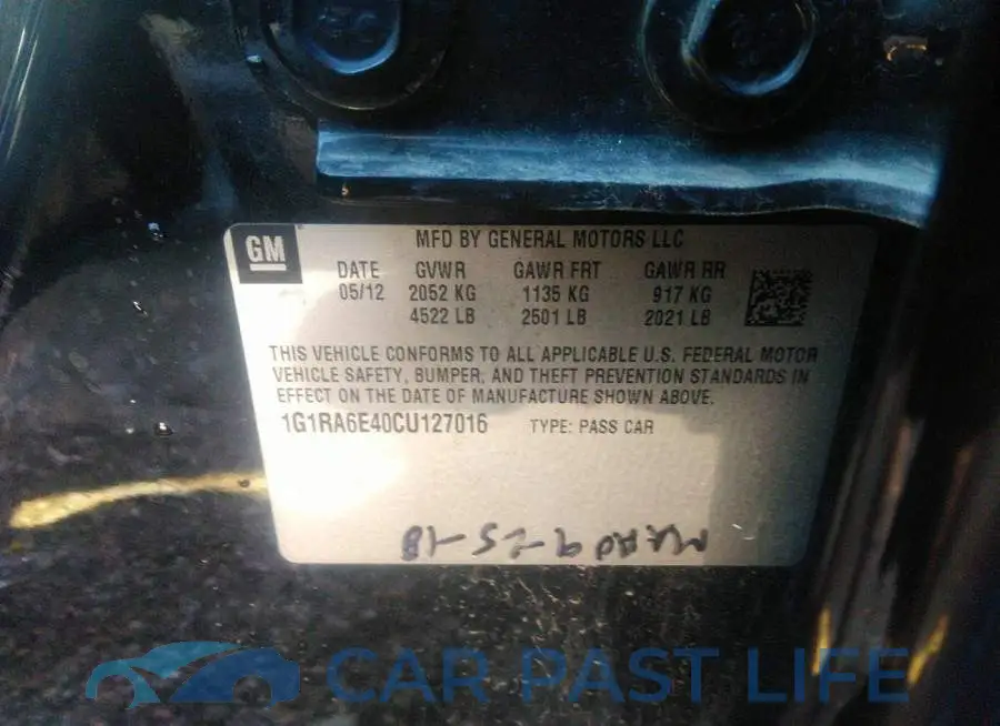 1G1RA6E40CU127016# 9