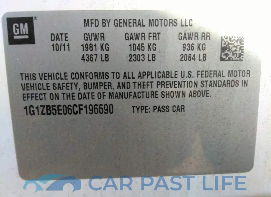 1G1ZB5E06CF196690# 9