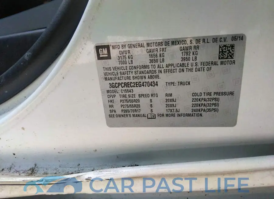 3GCPCREC2EG470434# 9