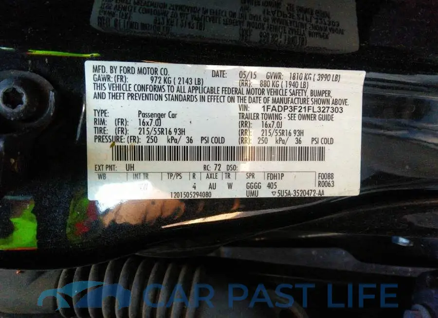 1FADP3F21FL327303# 9