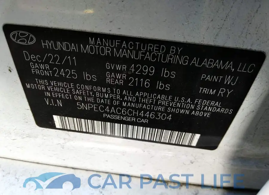 5NPEC4AC6CH446304# 9