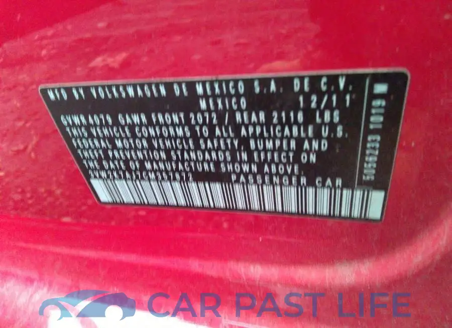 3VW2K7AJ7CM357872# 9