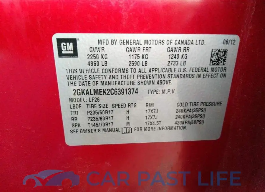 2GKALMEK2C6391374# 9